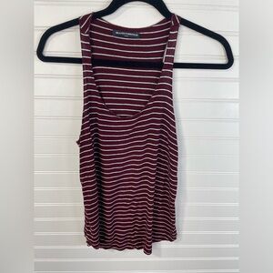 Brandy Melville Red & White Striped Lightweight Tank Top Size Small Women’s EUC